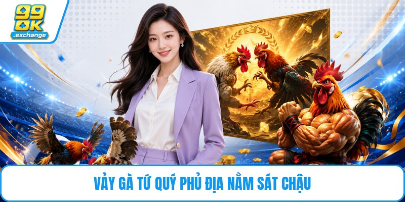 Vảy gà tứ quý phủ địa nằm sát chậu